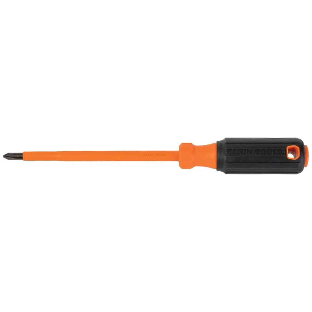 Klein Tools 6836INS Insulated Screwdriver, #2 Phillips Tip, 6-Inch Round Shank