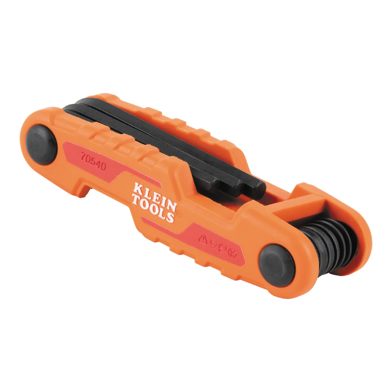 Klein Tools 70542 Compact Folding Hex Key Set, SAE and Metric, 17 Pc.