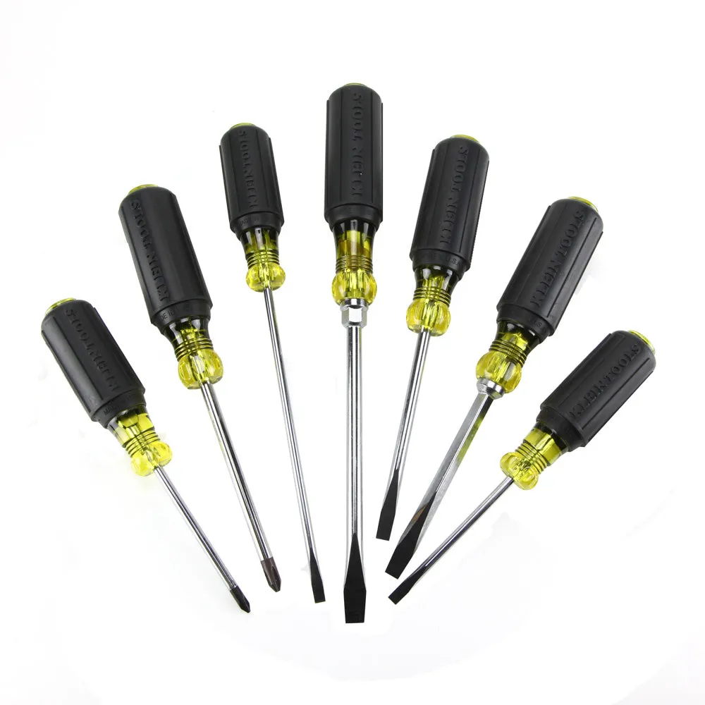 Klein Tools 85076 Cushion-Grip Screwdriver Set, 7 Piece