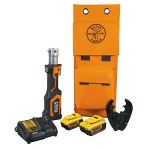 Klein Tools BAT207T234H Battery-Operated Cable Crimper, O  Die Head, 4 Ah