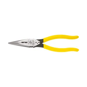 Klein Tools D203-8NCR 8" Heavy-Duty Long-Nose Pliers