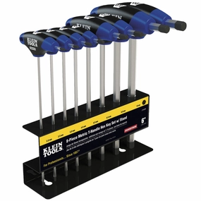 Klein Tools JTH98M 9-Inch Metric Journeyman T-Handle Set 8 Piece