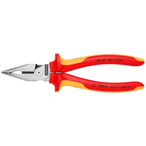 Knipex 08 28 185 US 7 1/4" Needle-Nose Combination Pliers-1000V Insulated