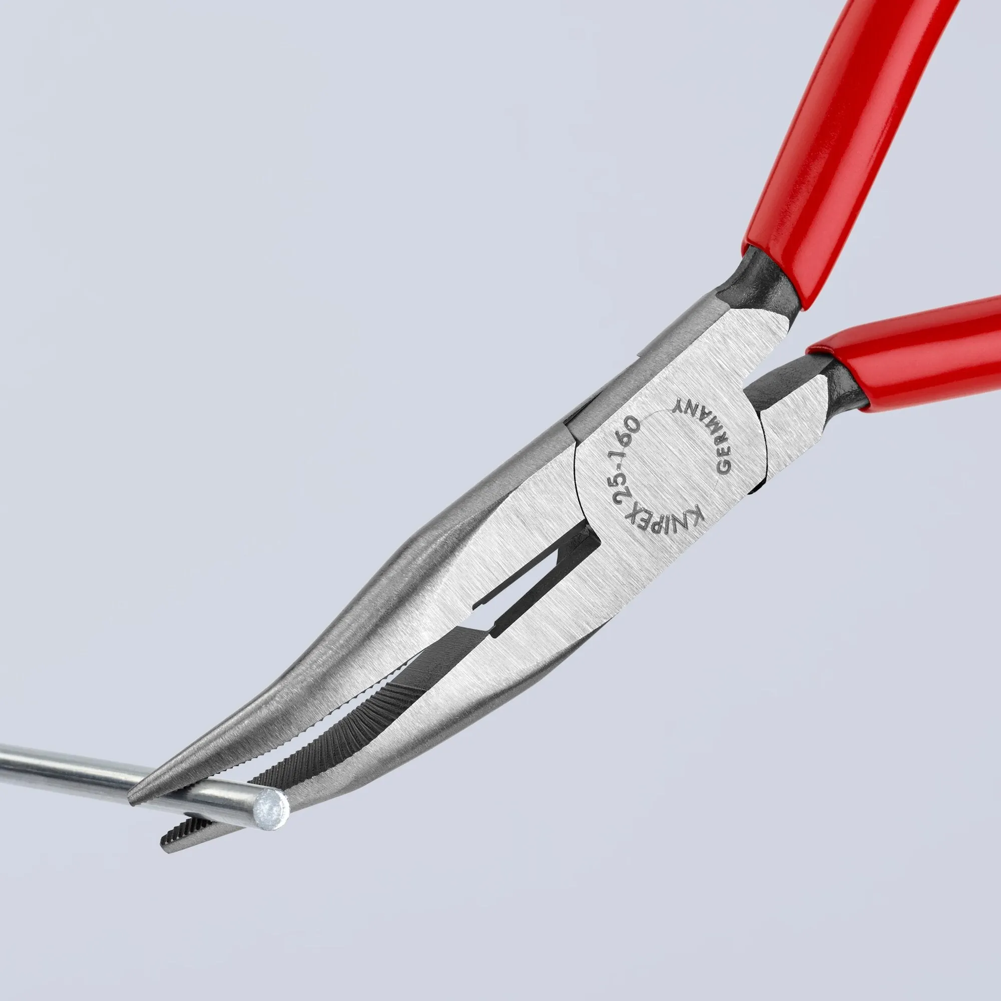 Knipex 25 21 160 6 1/4" Long Nose 40 Angled Pliers with Cutter