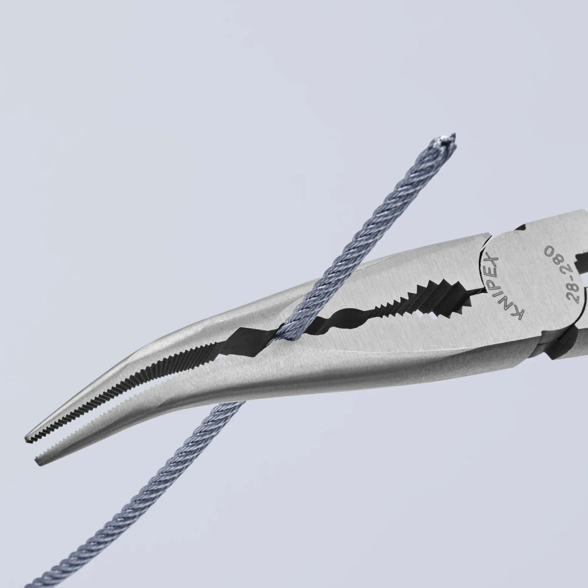 Knipex 28 81 280 11" Extra Long Needle-Nose 45 Angled Pliers