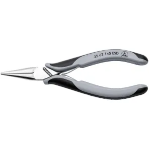 Knipex 35 62 145 ESD 5 3/4" Electronics Pliers-Half Round Tips, ESD Handles