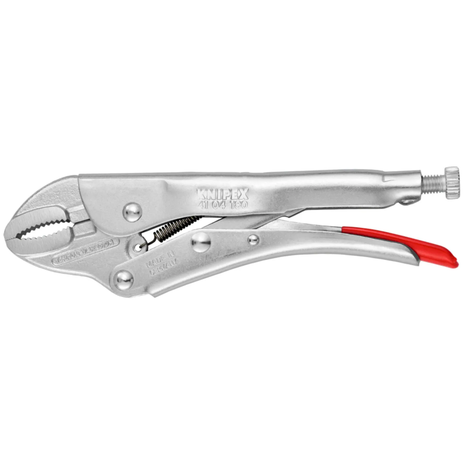 Knipex 41 04 180 SBA 7 1/4" Grip Pliers-Round Jaws