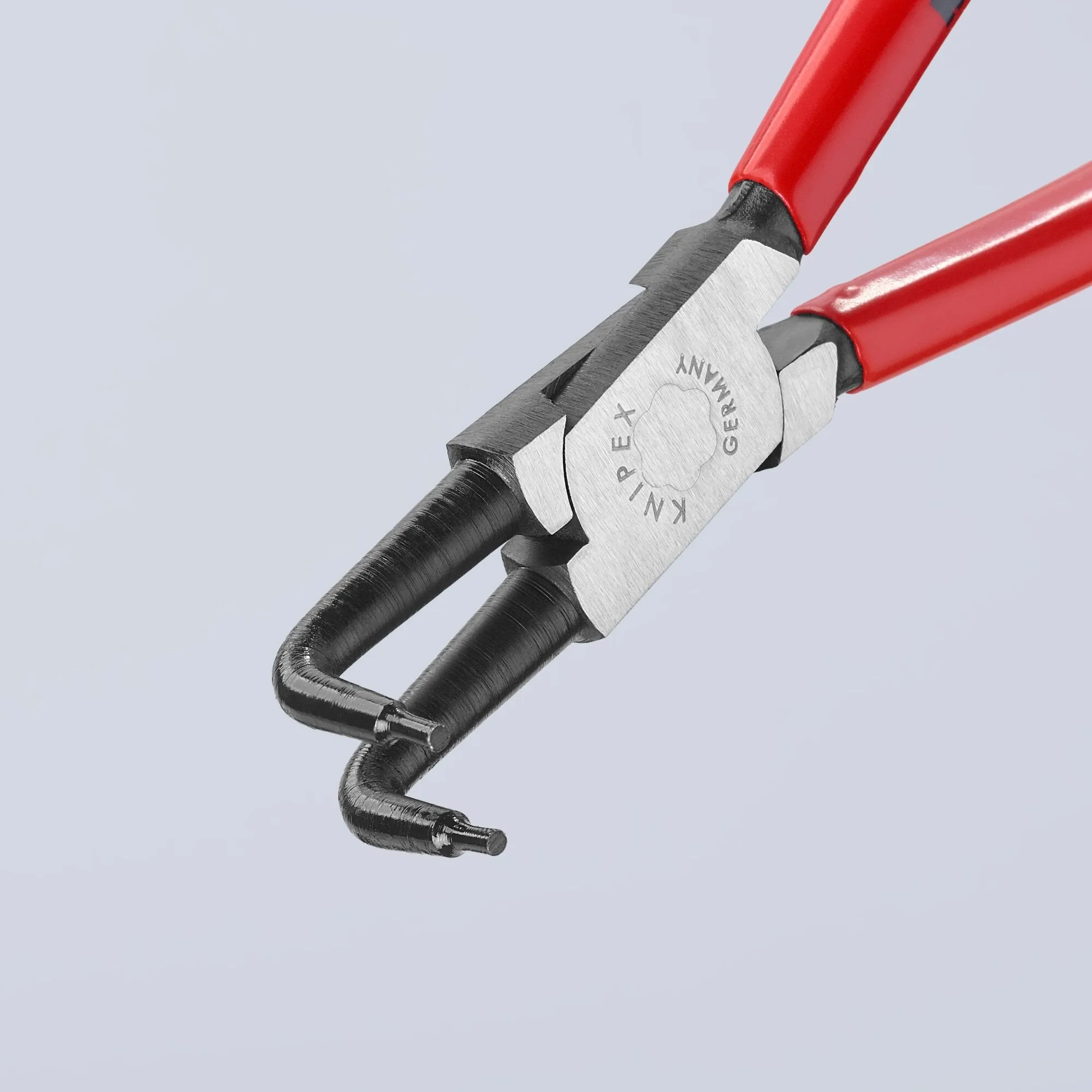 Knipex 44 21 J31 SBA 8 1/2" Internal 90 Angled Snap Ring Pliers-Forged Tips