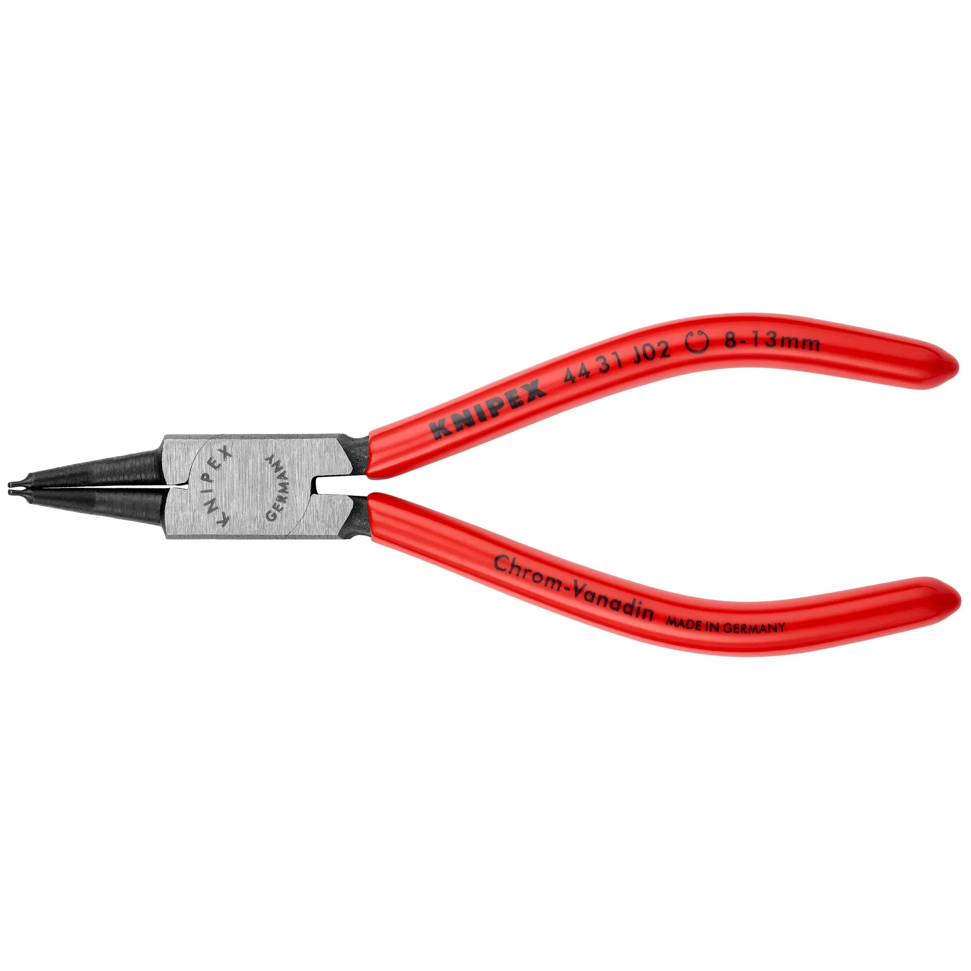 Knipex 44 31 J02 5 1/2" Internal 45 Angled Snap Ring Pliers-Forged Tips