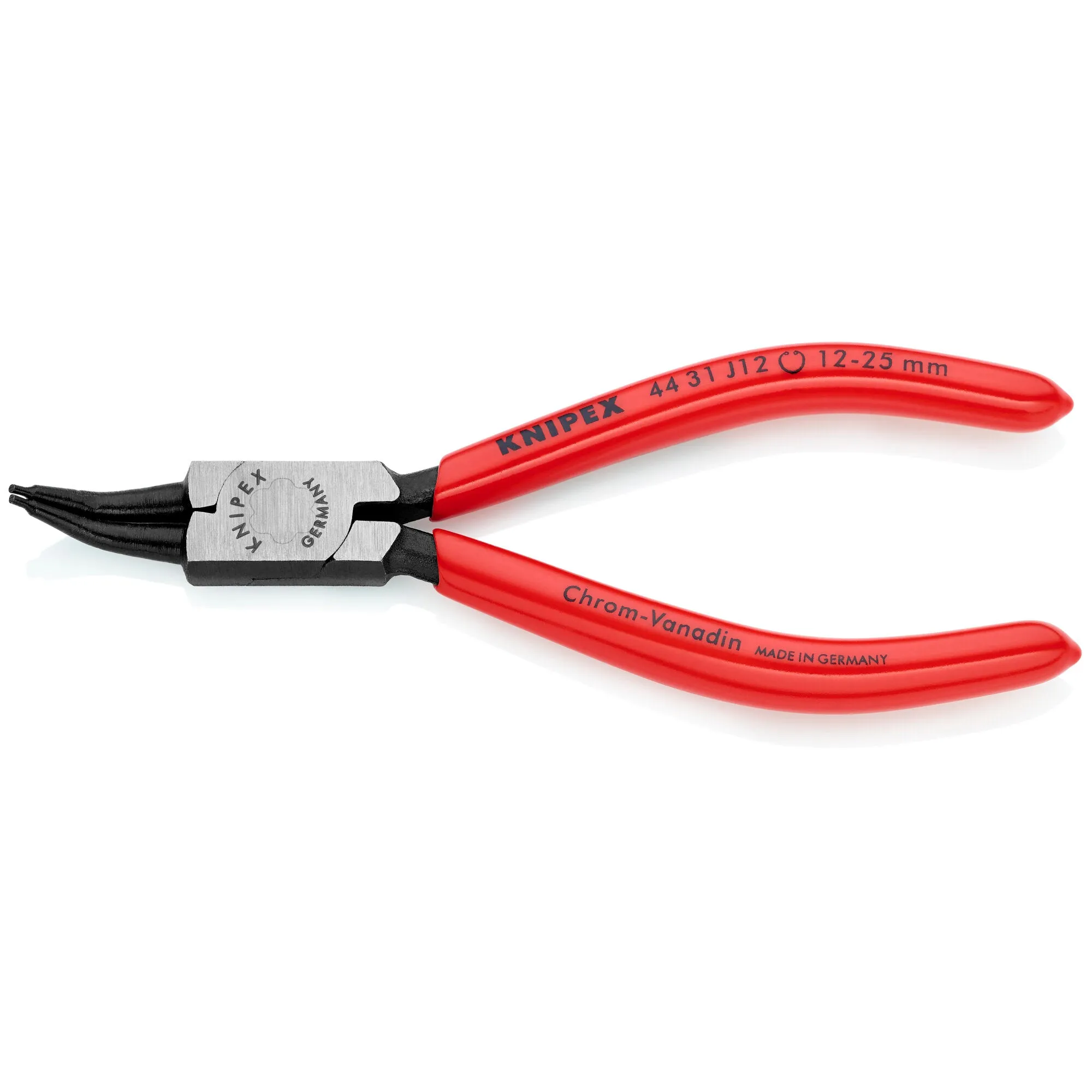 Knipex 44 31 J12 SBA 5 1/2" Internal 45 Angled Snap Ring Pliers-Forged Tips