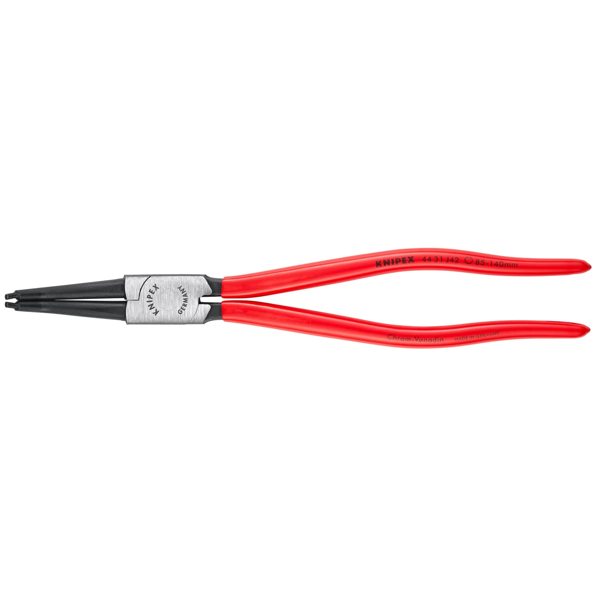 Knipex 44 31 J42 12 1/4" Internal 45 Angled Snap Ring Pliers-Forged Tips