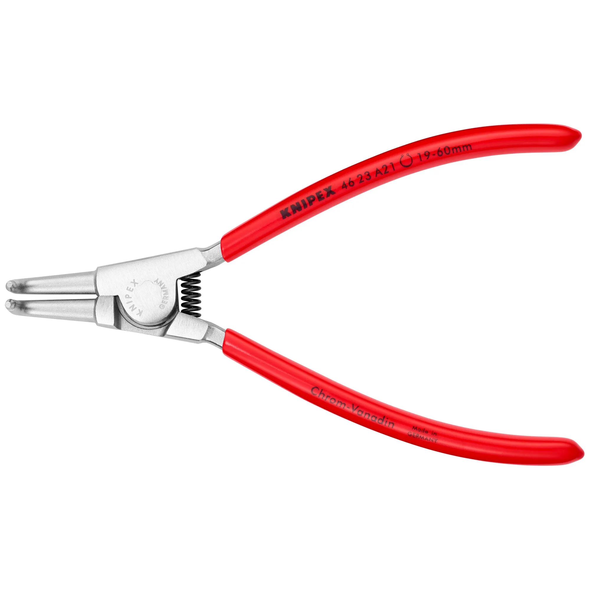 Knipex 46 23 A21 6 3/4" External 90 Angled Snap Ring Pliers-Forged Tips