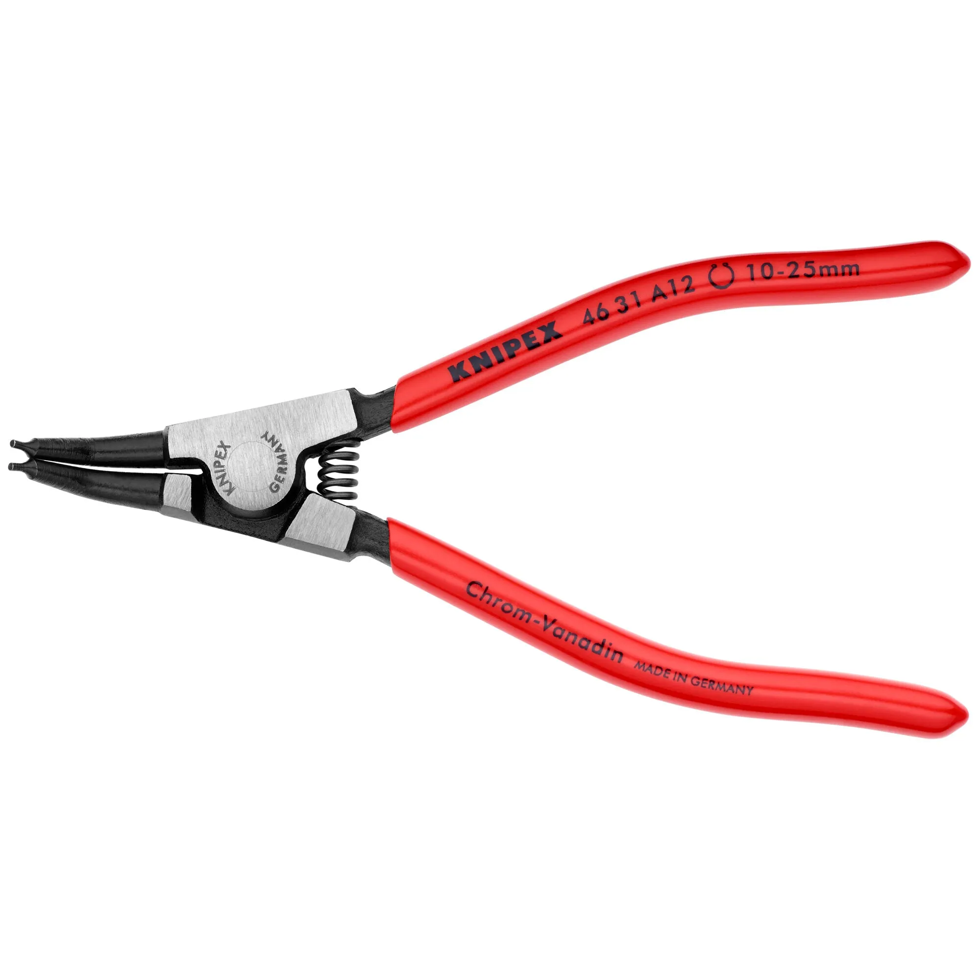 Knipex 46 31 A12 SBA 5 1/2" External 45 Angled Snap Ring Pliers-Forged Tips