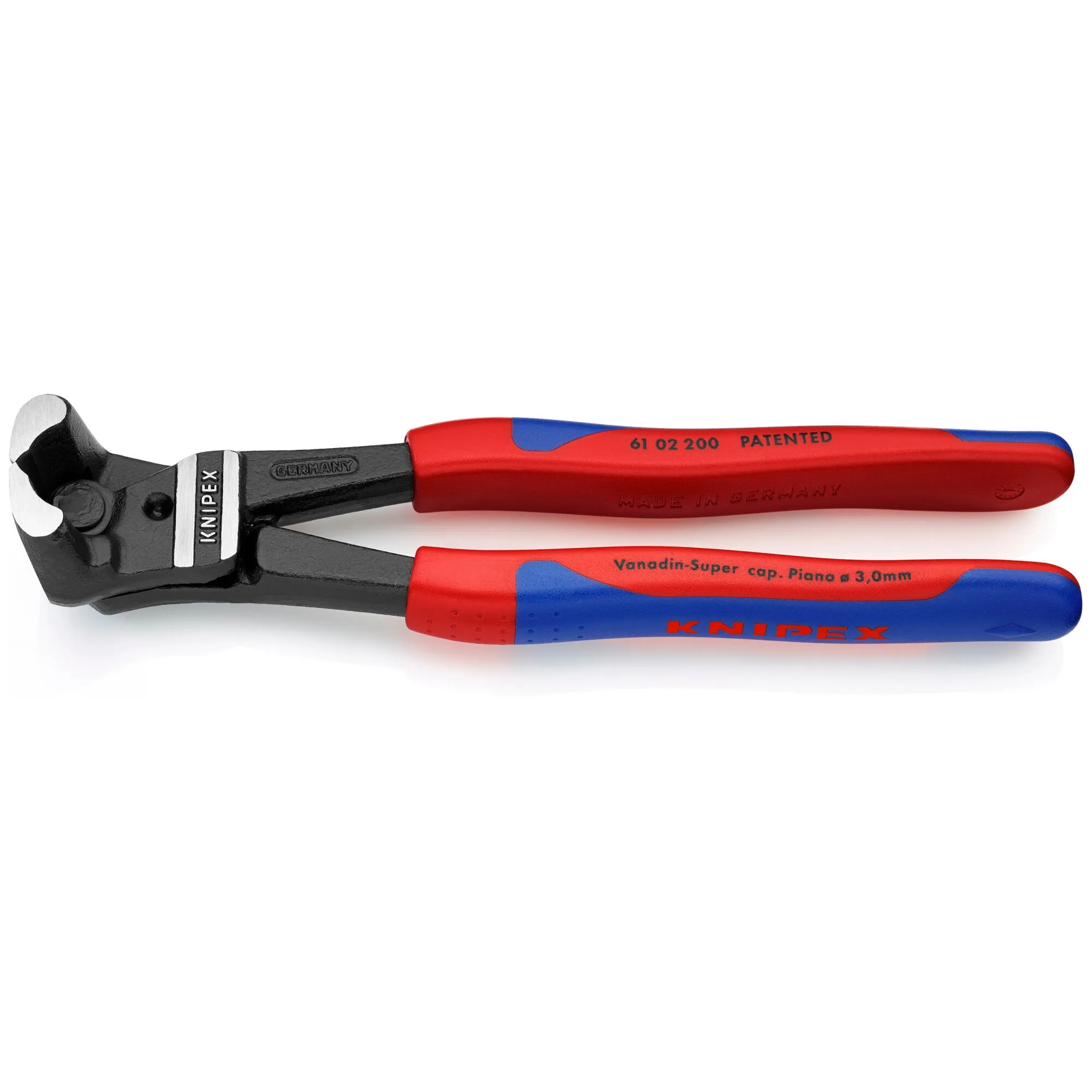 Knipex 61 02 200 8" High Leverage Bolt End Cutting Nippers