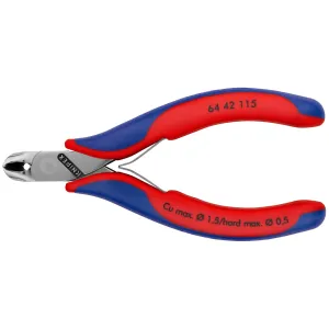 Knipex 64 42 115 4 1/2" Electronics End Cutting Nippers