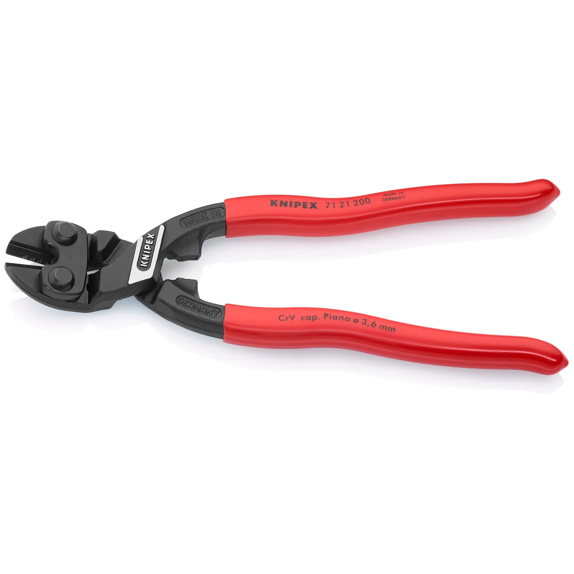 Knipex 71 21 200 SBA 8" CoBolt High Leverage 20 Angled Compact Bolt Cutters
