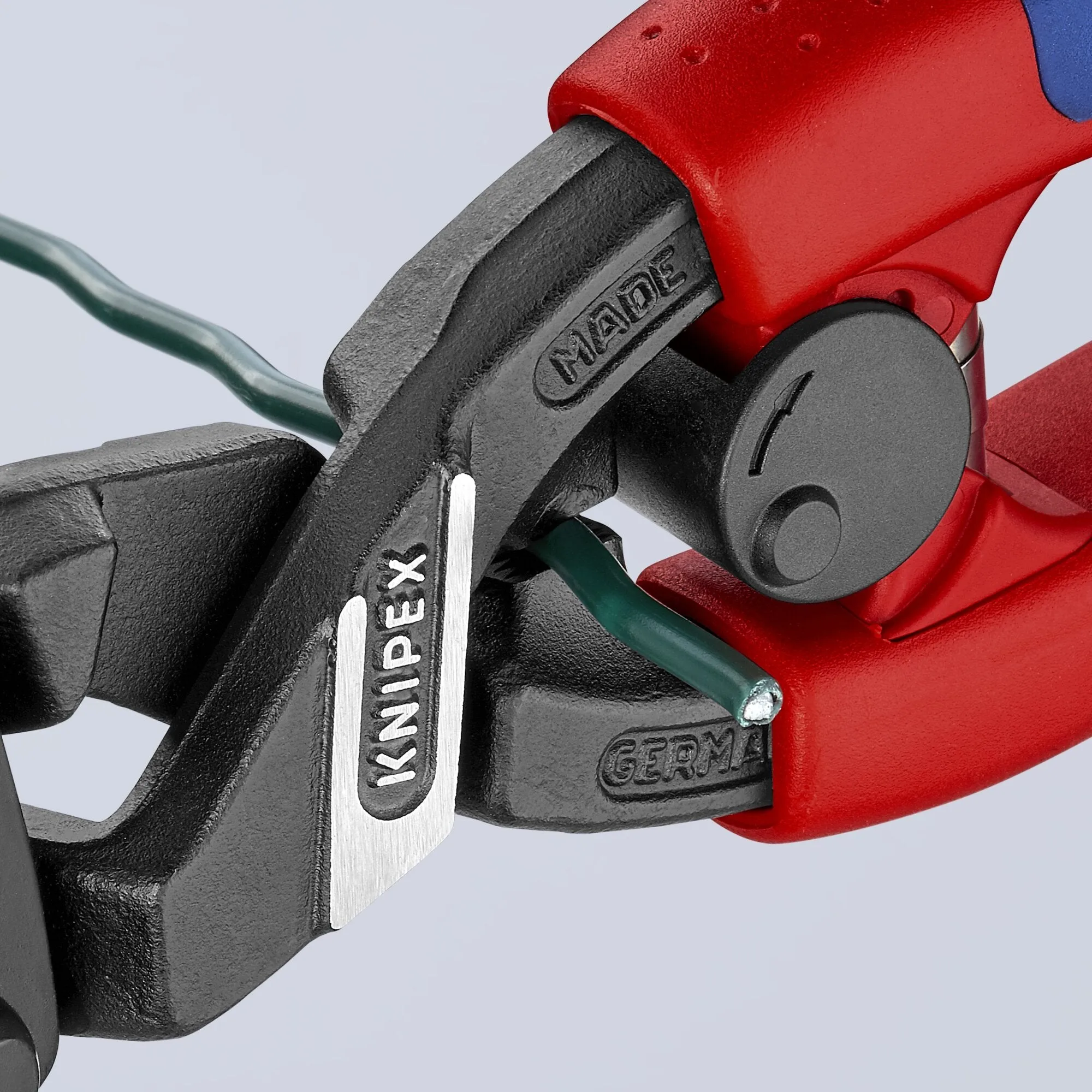 Knipex 71 22 200 T BKA 8" CoBolt High Leverage 20 Angled Compact Bolt Cutters-Tethered Attachment
