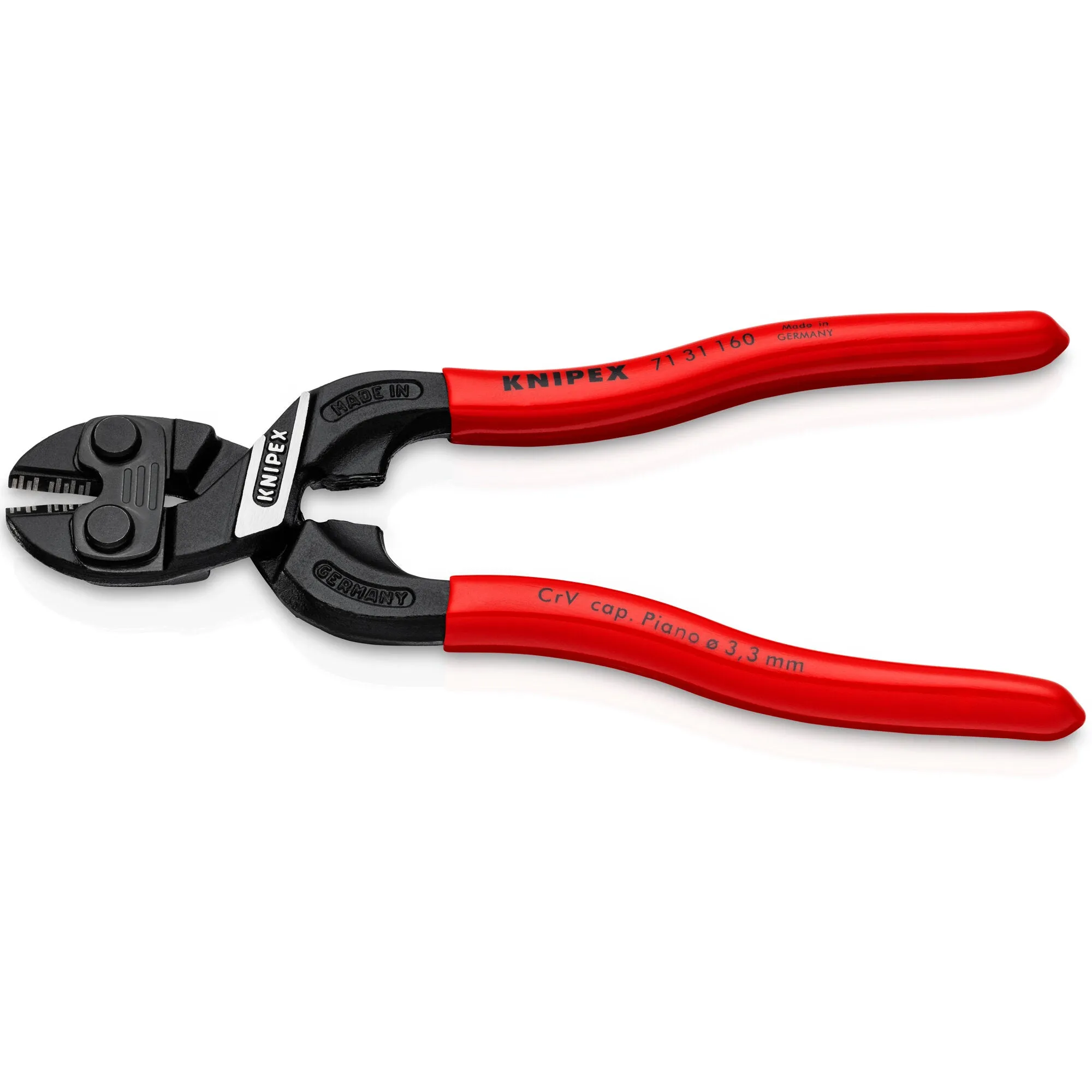 Knipex 71 31 160 6 1/4" CoBolt S Compact Bolt Cutters-Notched Blade