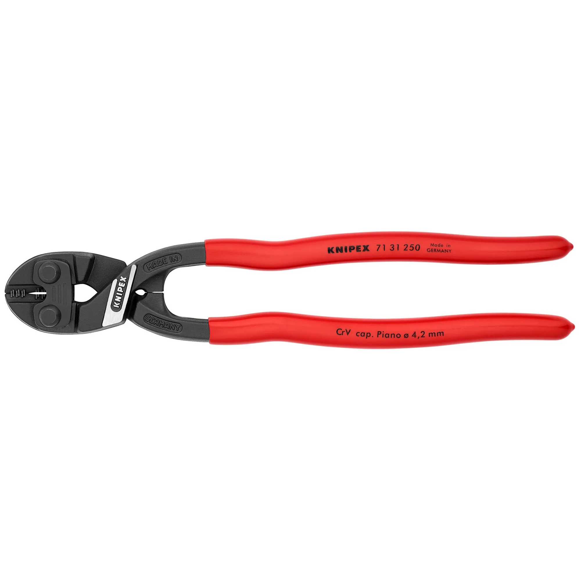 Knipex 71 31 250 SBA 10" CoBolt High Leverage XL Compact Bolt Cutters-Notched Blade