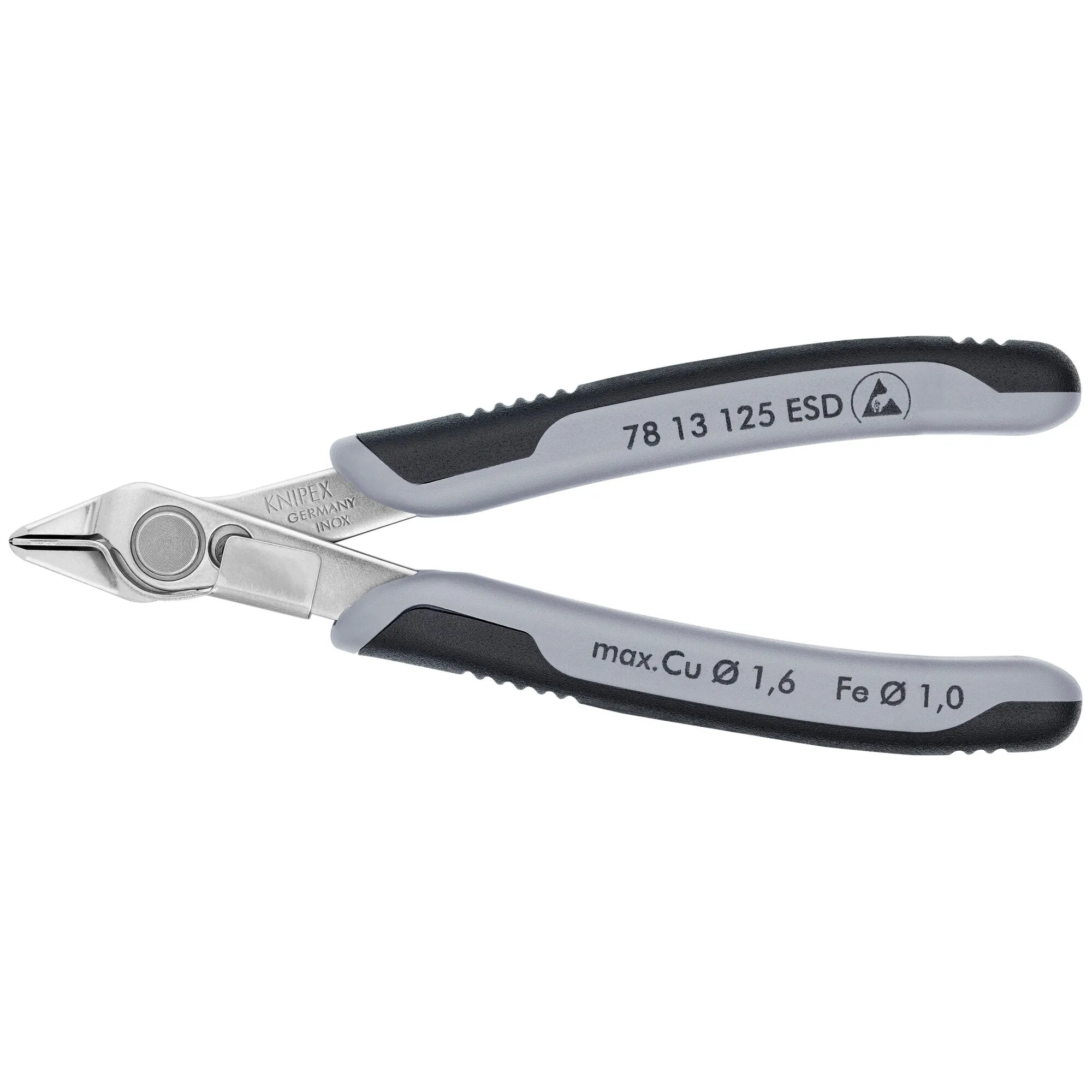 Knipex 78 13 125 ESD 5" Electronics Super Knips-ESD Handles