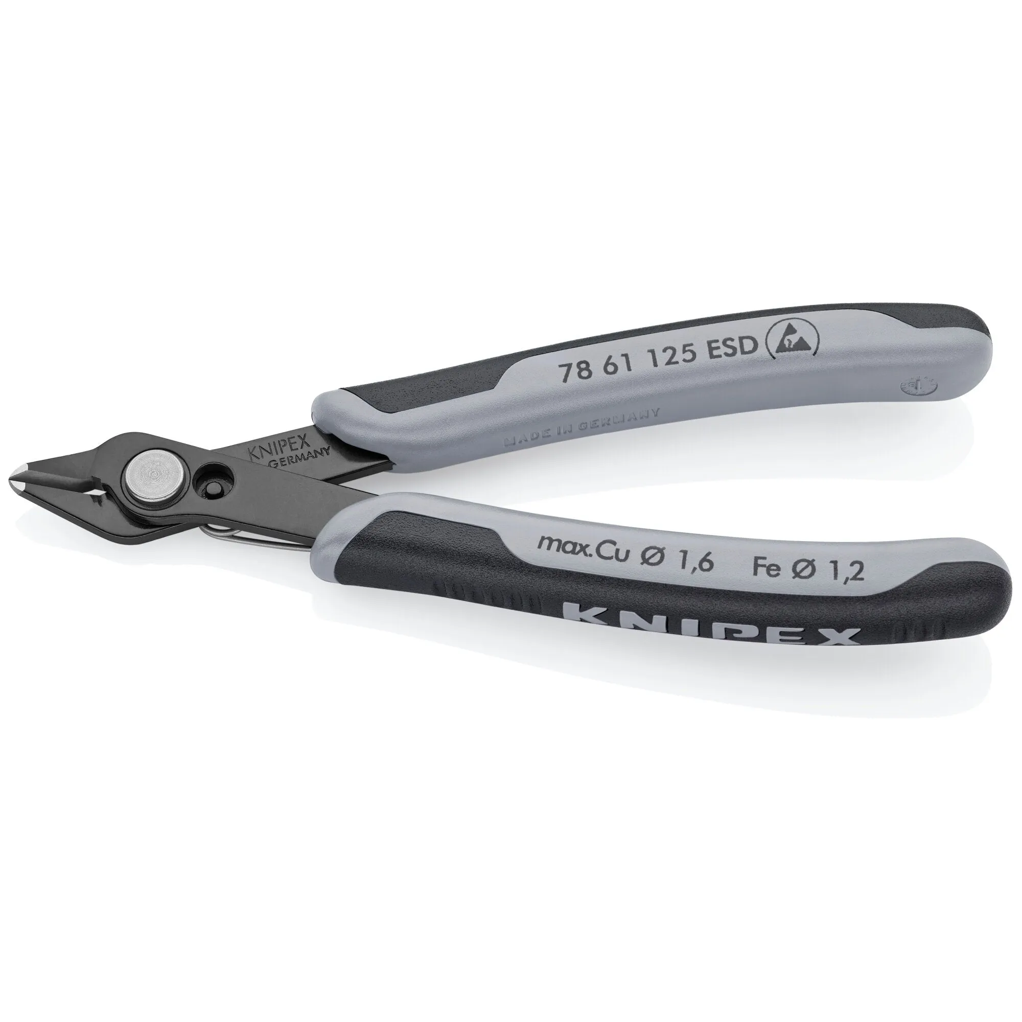 Knipex 78 61 125 ESD 5" Electronics Super Knips-ESD Handles