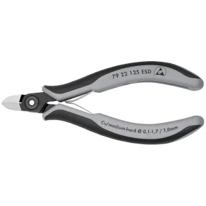 Knipex 79 22 125 ESD 5" Electronics Diagonal Cutters-ESD Handles
