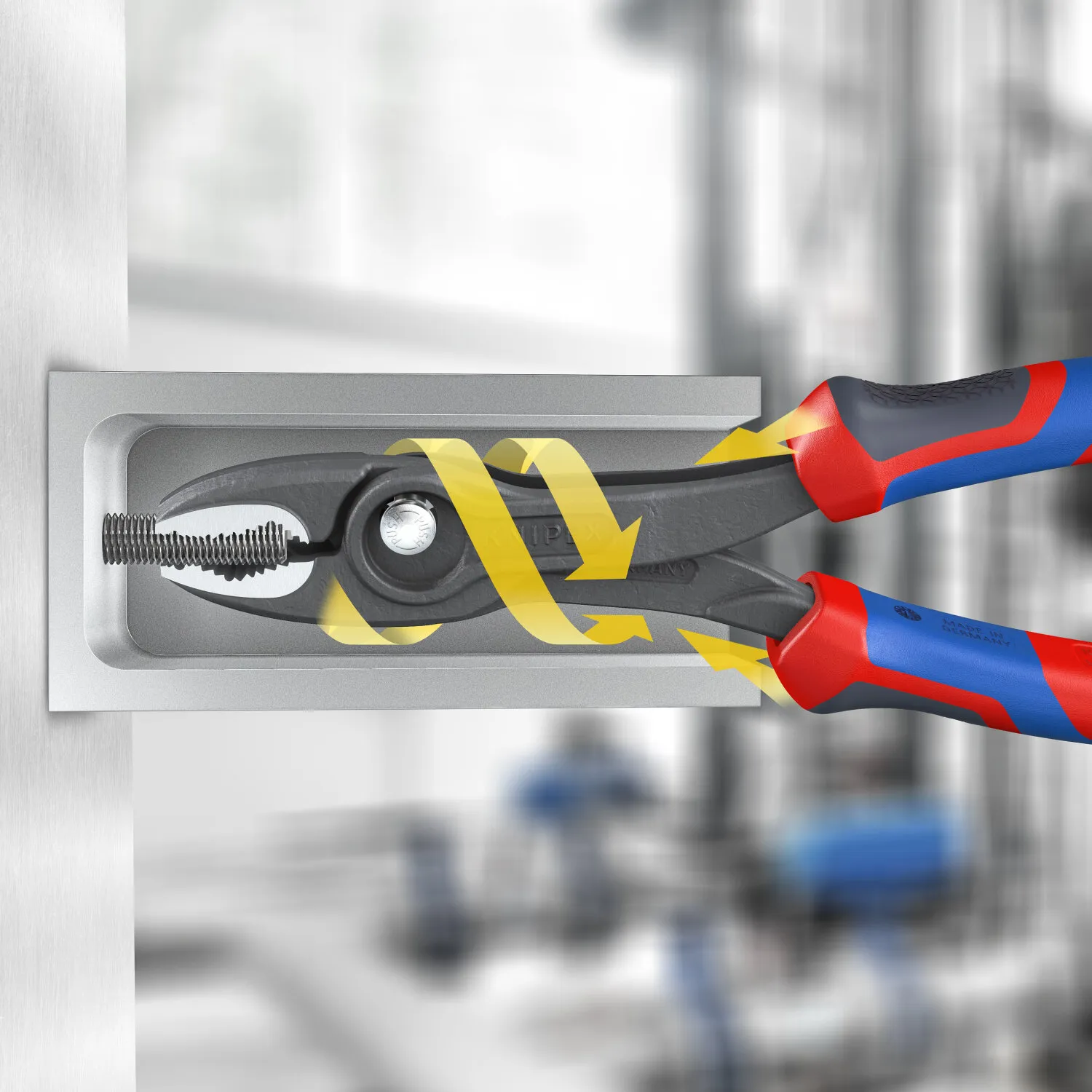 Knipex 82 02 200 KnipeXtend Twin Grip Pliers, 8"