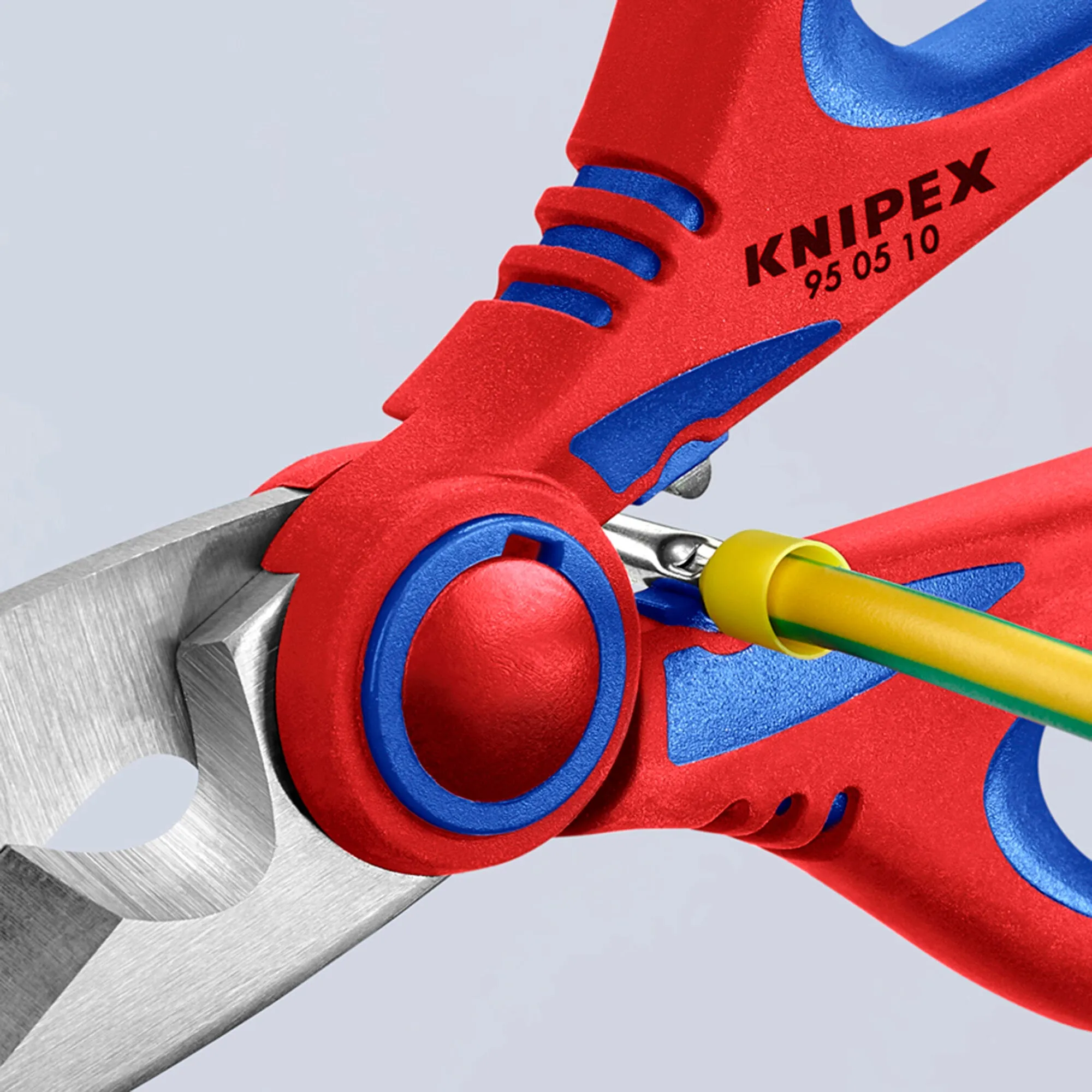 Knipex 95 05 10 SBA 6 1/4" Electricians' Shears with Crimper