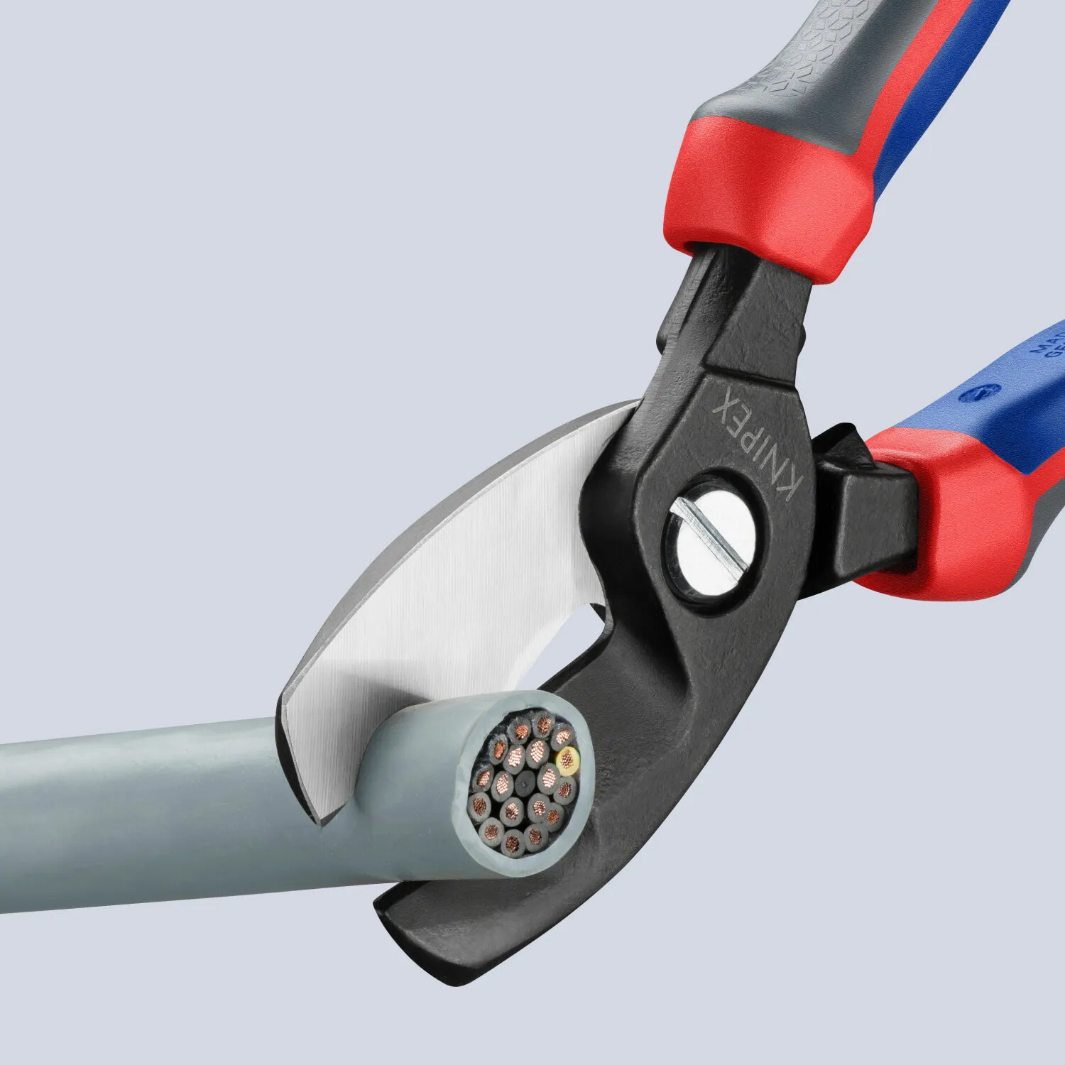 Knipex 95 12 200 SBA KnipeXtend Cable Shears - Twin Cutting Edges, 8"
