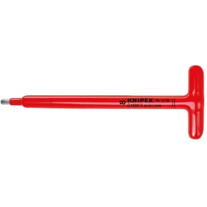 Knipex 98 15 05 10 1/4" T-Handle for Hexagon Socket Screws-1000V Insulated