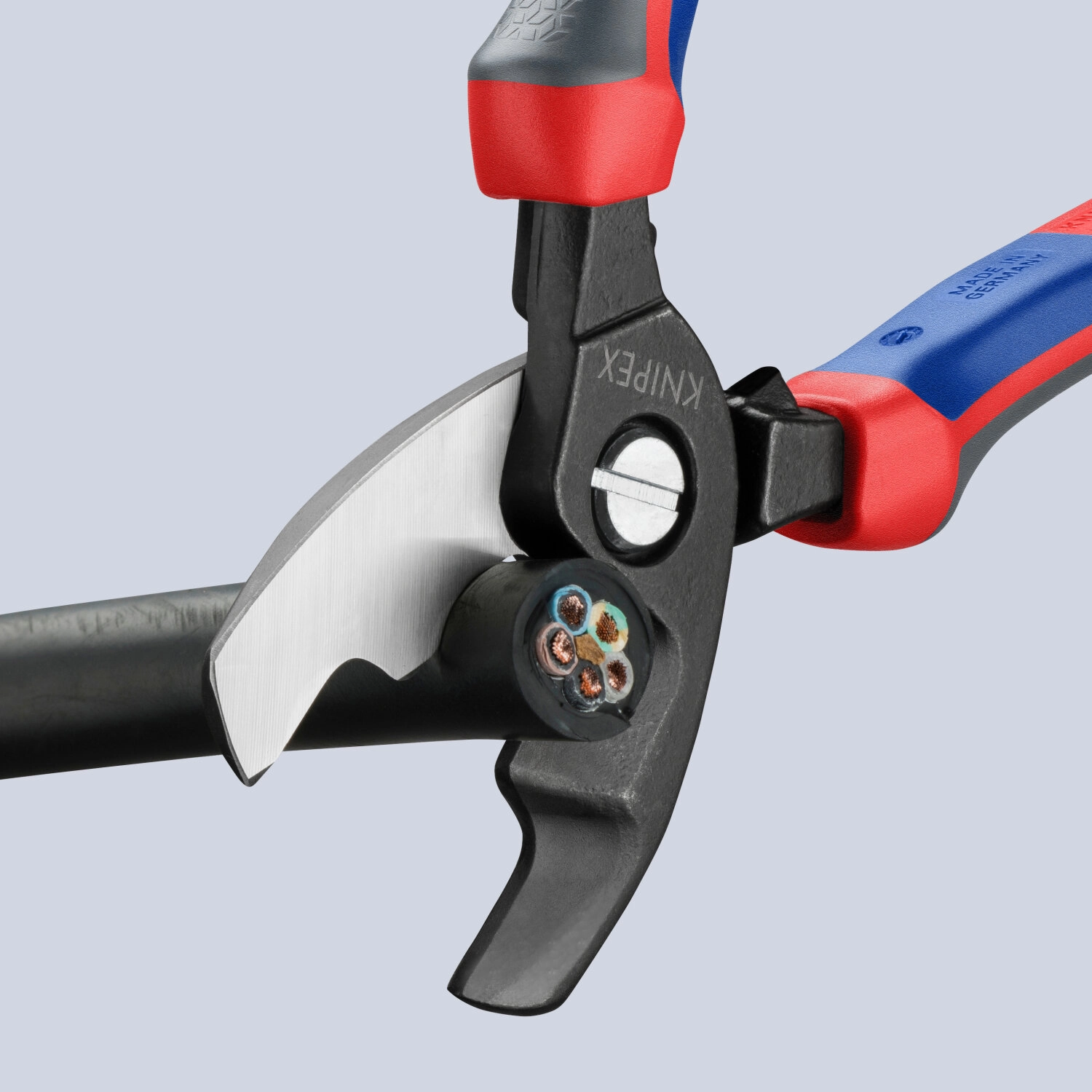 Knipex 95 12 200 KnipeXtend Cable Shears - Twin Cutting Edges, 8"