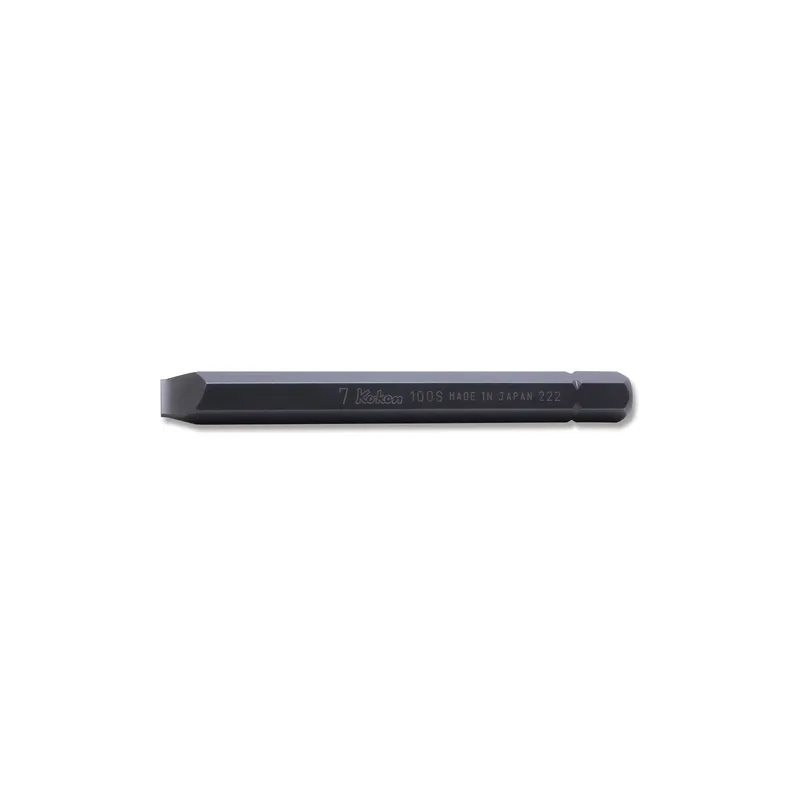 Ko-Ken 100S.80-10 5/16 Hex Dr. Bit Slotted 1.6 x 10 Length 80mm