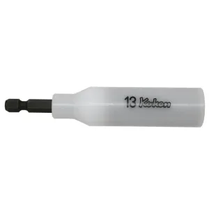 Ko-Ken 115G.100-13FR 1/4 Inch Hex Dr. Nut Setter with Plastic Protector 13 mm 6 point Length 100 mm Slide Magnet Turnable POM cover
