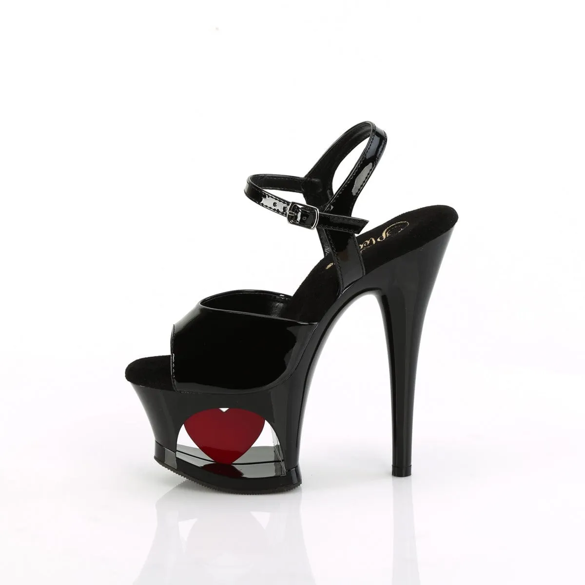 MOON-709H Black Patent/Black-Red