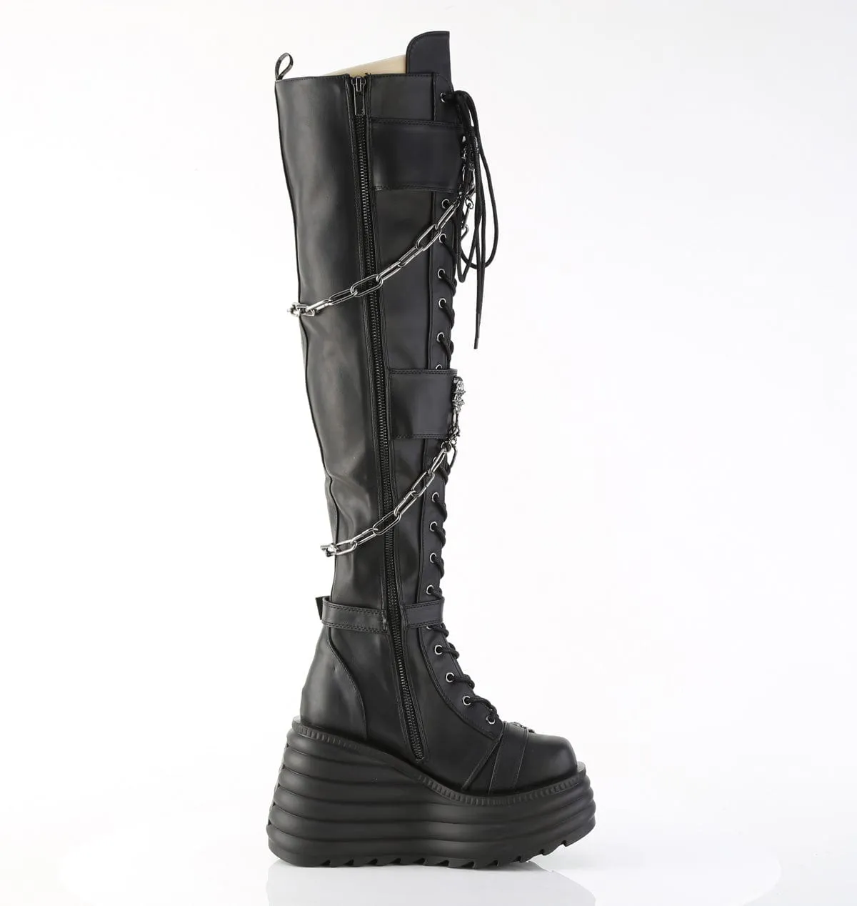 MORTE-312 Black Vegan Leather