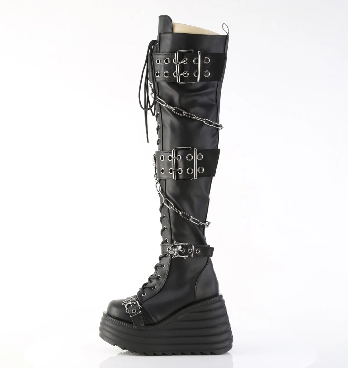MORTE-312 Black Vegan Leather