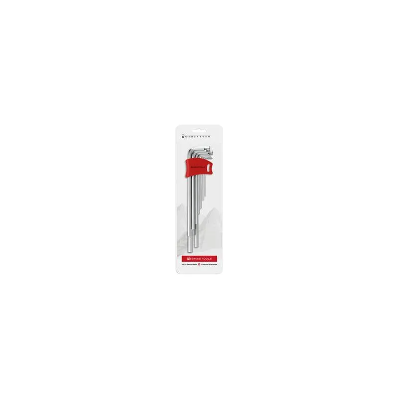 PB Swiss PB 211.DH-10 Key L- Wrenches, Long, Set in a Compact Plastic Holder