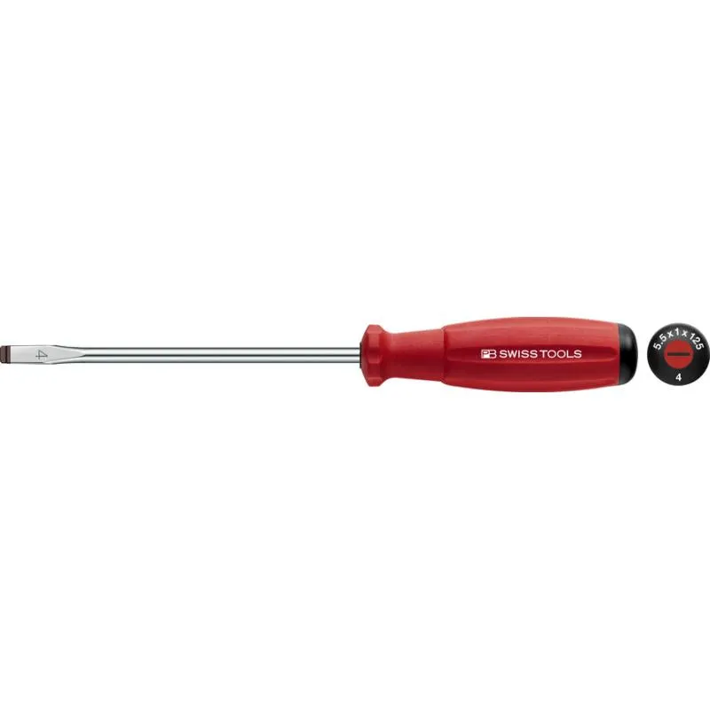 PB Swiss PB 8100.00-70 Slotted Screwdriver, Swiss Grip 2 x 70 mm