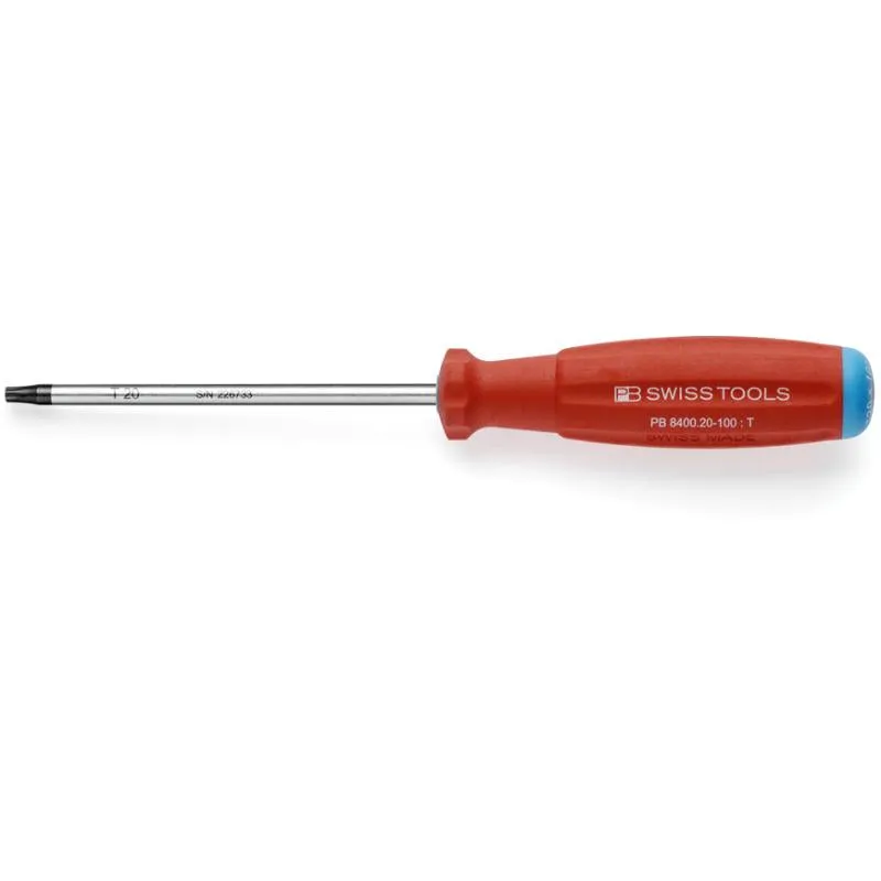 PB Swiss PB 8400.4-40 Screwdriver TORX with Swiss Grip Handle T4 x 40 mm