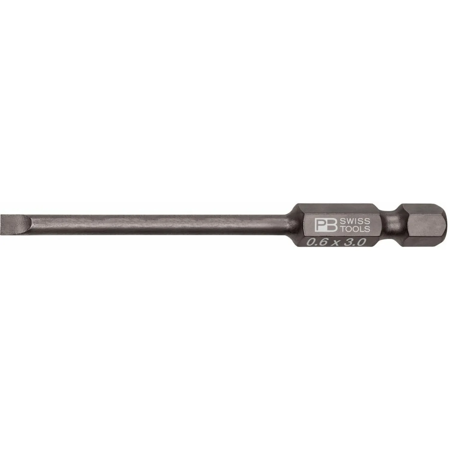 PB Swiss PB E6.106/1 PrecisionBit, Design E 6.3 (1/4 Inch), Long Blade, 3mm x 75mm