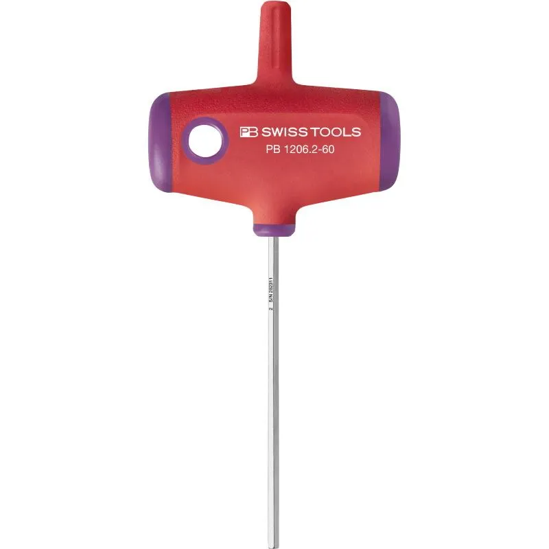 PB Swiss Tools PB 1206.2-60 Cross-Handle Screwdrivers, Hex 2 mm, 60 mm