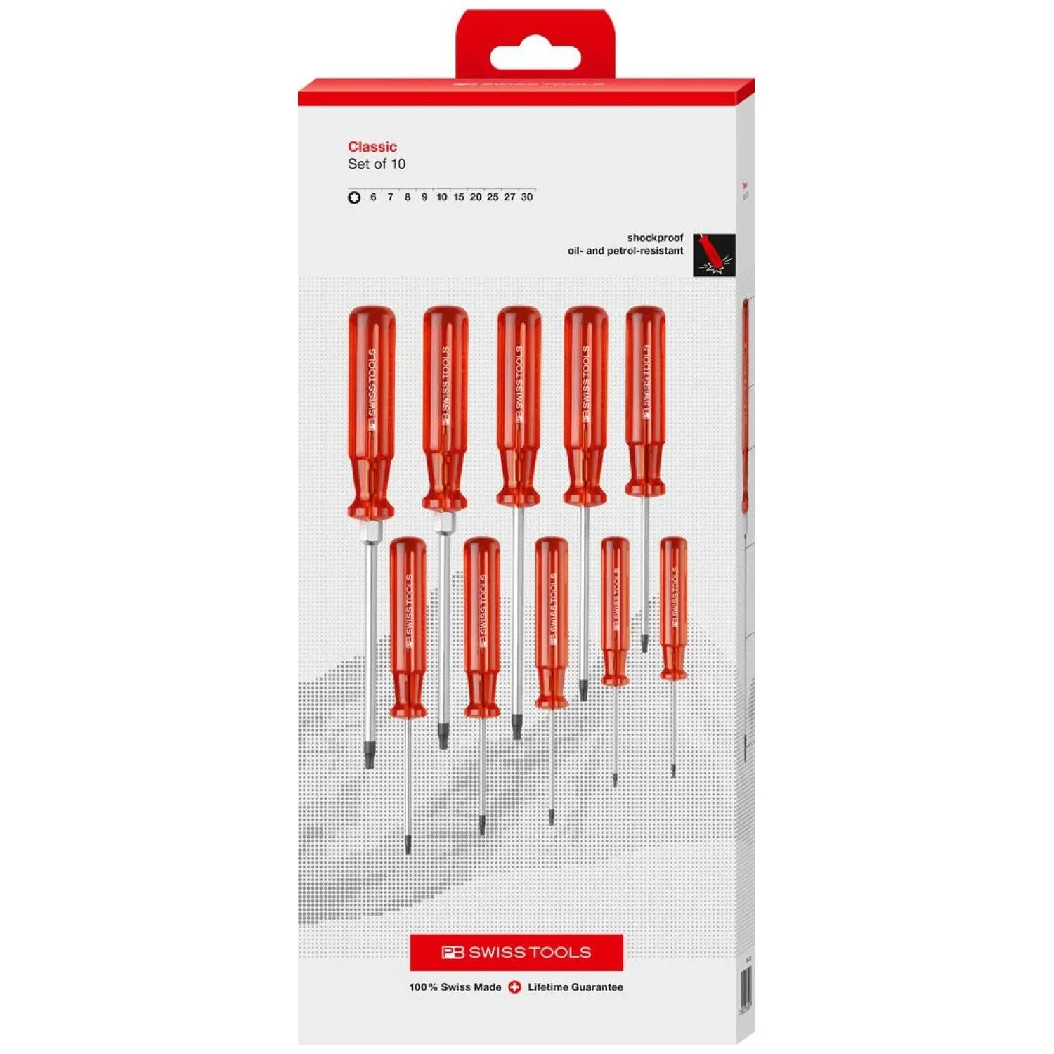 PB Swiss Tools PB 1402 Classic Screwdrivers Set, TORX 6-30