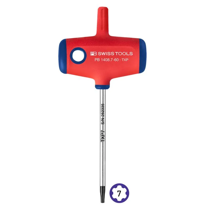 PB Swiss Tools PB 1408.7-60 Cross-Handle Screwdrivers, TORX Plus TXP9