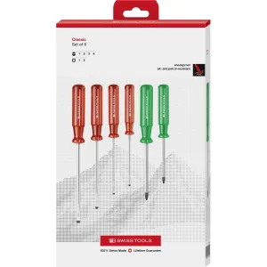 PB Swiss Tools PB 1568.CBB Classic screwdriver set in a high-quality paperboard box
