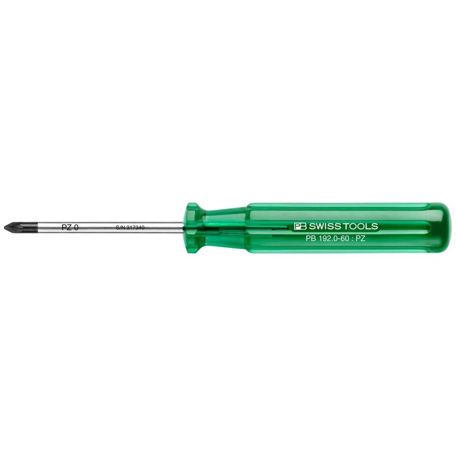 PB Swiss Tools PB 192.0-60 * Pozidriv, Classic Screwdrivers, PZ0 x 60mm