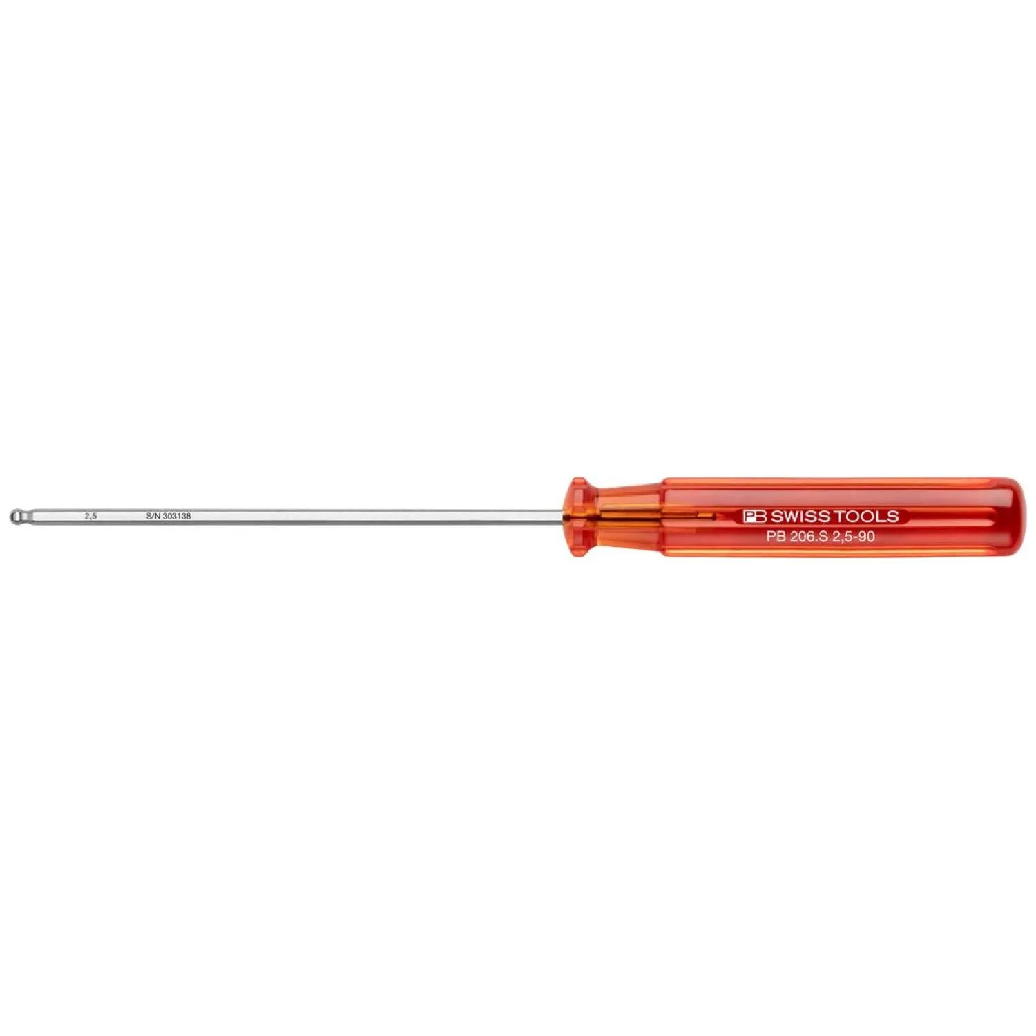 PB Swiss Tools PB 206.S 2,5-90 Classic screwdrivers, with ball point
