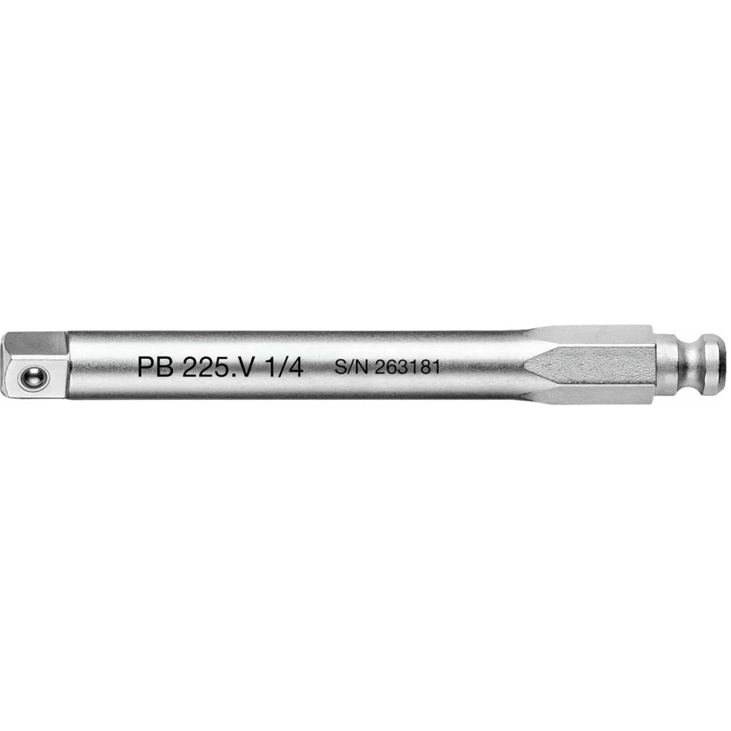PB Swiss Tools PB 225.V 1/4 Interchangeable blade with 1/4 inch square drive, 80mm