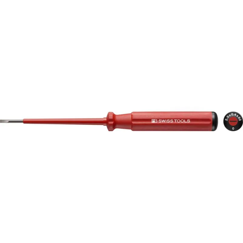 PB Swiss Tools PB 5100.3-100/4 Classic VDE Screwdriver, Slotted, Size 3