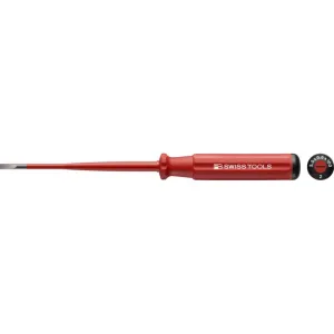 PB Swiss Tools PB 5100.SL 8-200/10 Classic VDE Slim Screwdriver, Slotted, Size 8