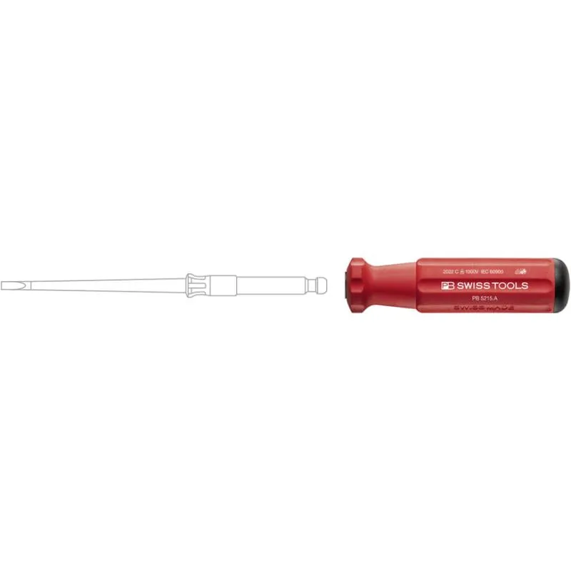 PB Swiss Tools PB 5215.A Classic VDE interchangeable Handle For Quick And Easy Blade Replacement